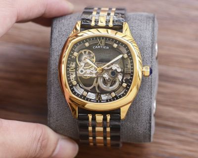 Cartier Men 316L Steel TT Band 41*12mm Mingzhu Automatic Movement Watch